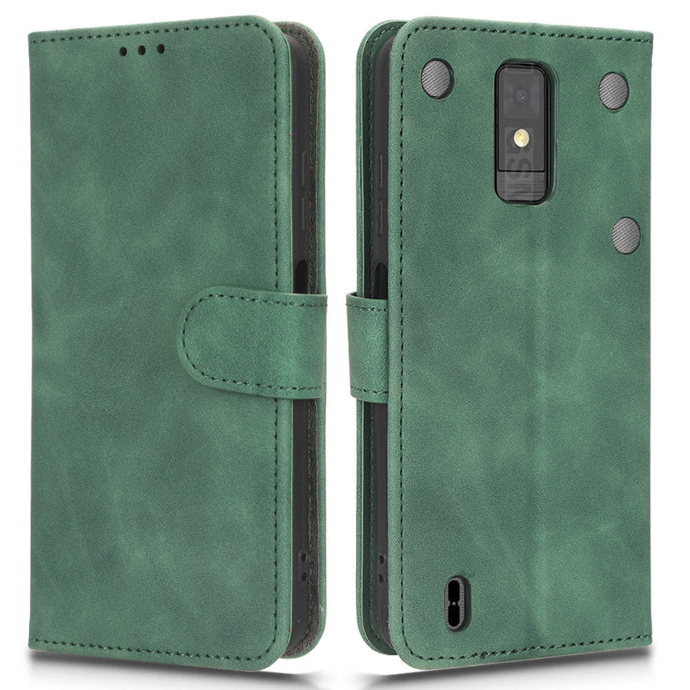 For ZTE Blade A32 PU Leather Phone Case Wallet Skin-touch Feeling Stand Cover Phone Protector For ZTE Blade A32 PU Leather Phone Case Wallet Skin-touch Feeling Stand Cover Phone Protector